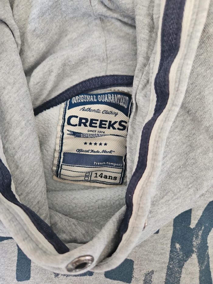 Sweat à capuche garçon 12/14 ans Creeks u42 - photo numéro 6