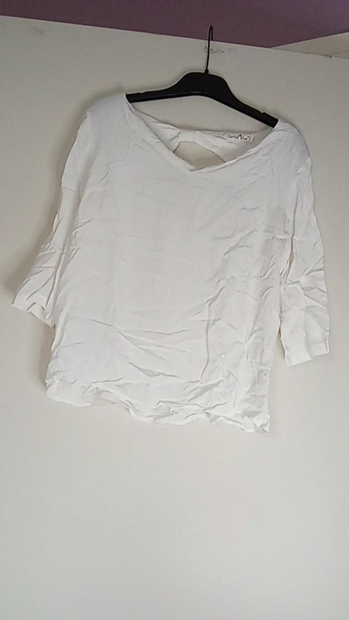 Tee-shirt blanc 🤍 - Cerise Blue - Taille S