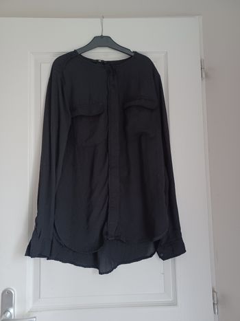 Chemise sans col fluide