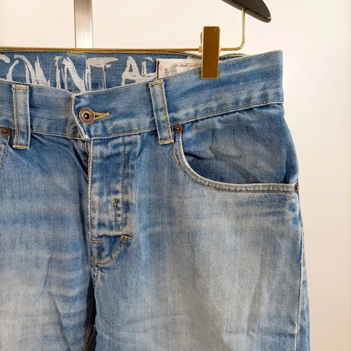 Short en jean denim bleu taille 42 estimée A868 - photo numéro 2