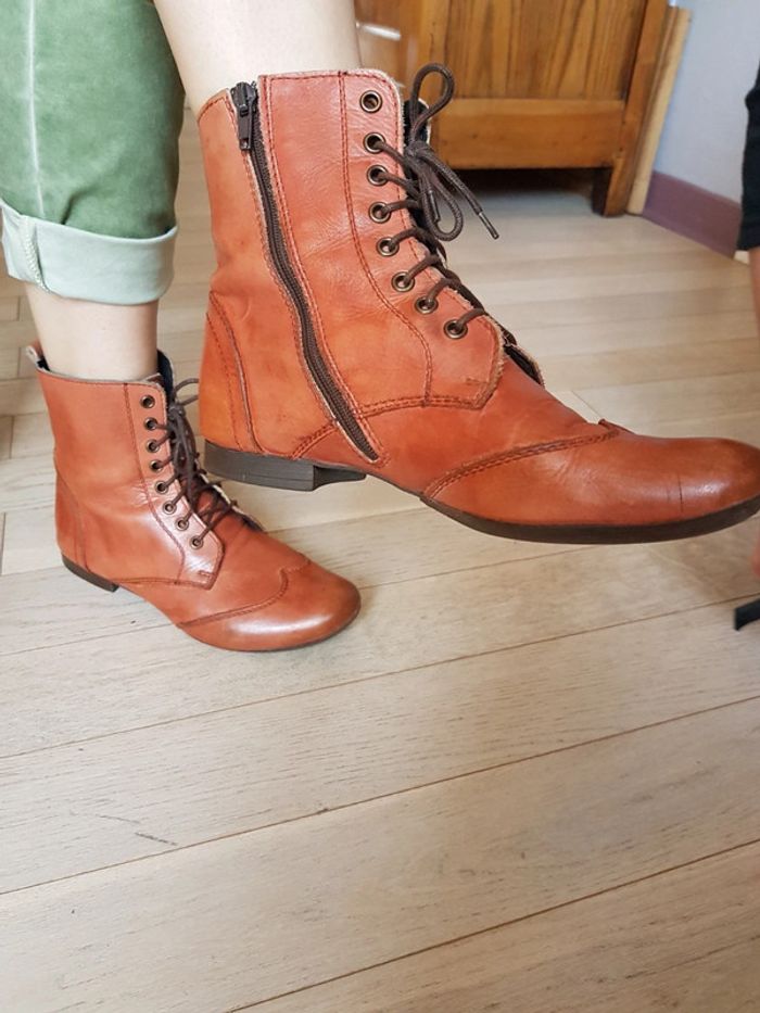 Bottines MEXX tout cuir 38 - photo numéro 4
