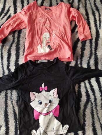 2 teeshirt manches longues