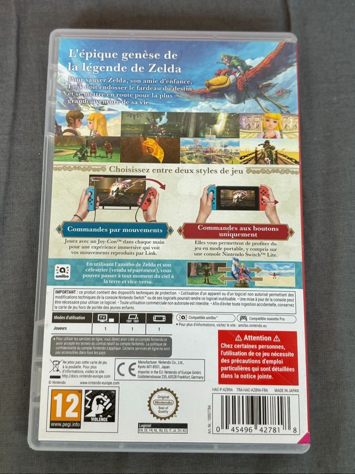 Jeu switch Zelda skyward sword hd - photo numéro 3
