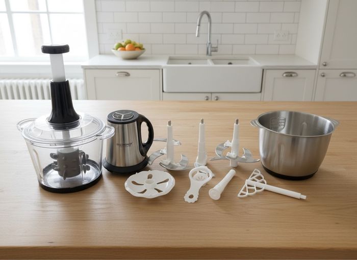 Hachoir multifonctions 3L vers et inox et fonctionnement Manuel