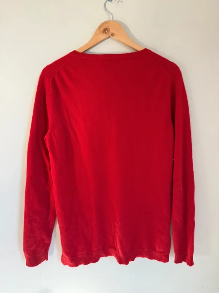 Pull rouge 100% cachemire - photo numéro 2