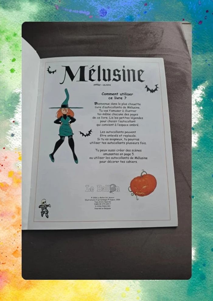 Livres autocollants Mélusine et cédric - photo numéro 2