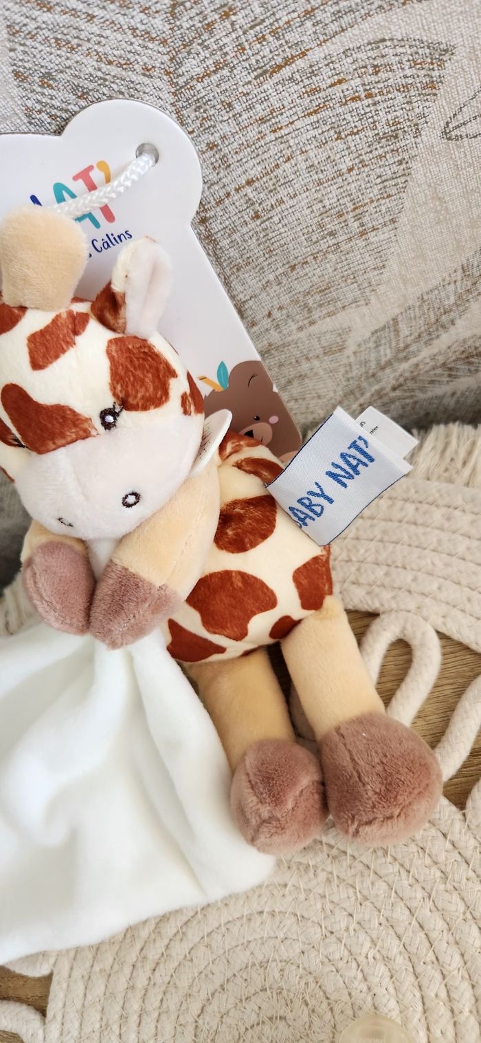 Doudou Lange Bébé Girafe Baby Nat - photo numéro 4