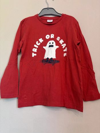 🌷T-shirt manche longue 8 ans tape à l’œil tons rouge🌷