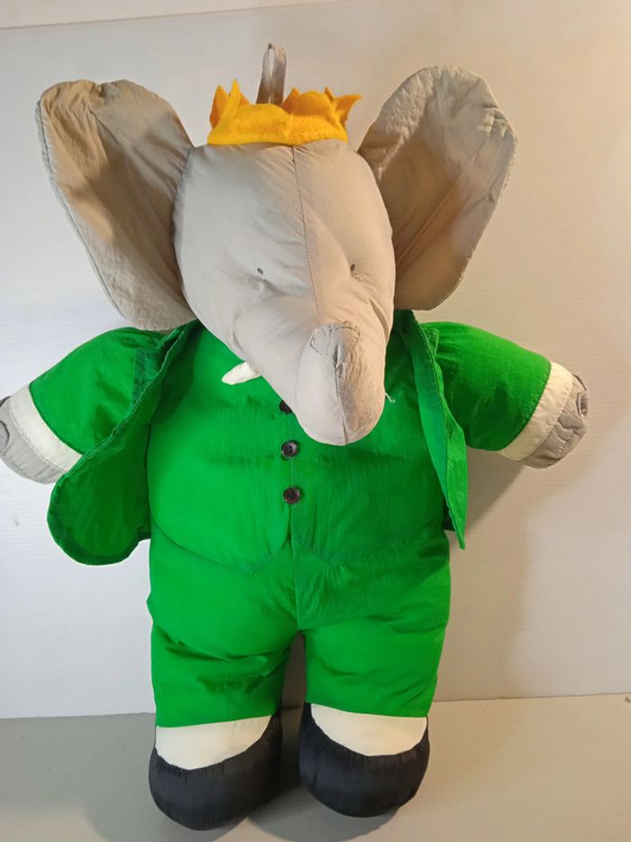 vintage elephant babar style toile parachute