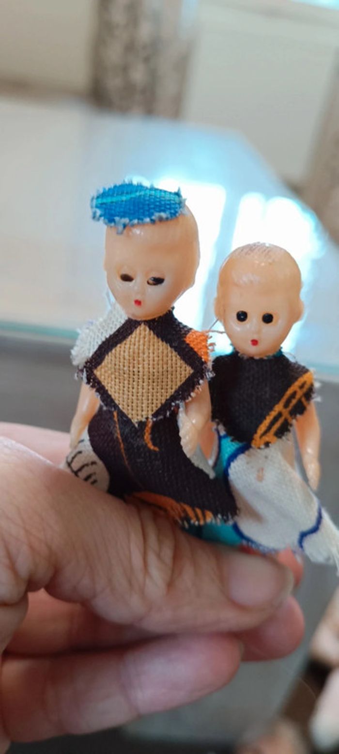 Lot 2 mini poupée celluloid