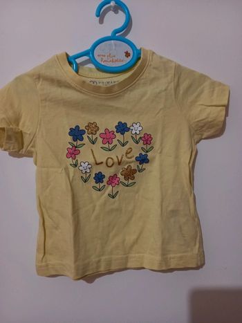 Tee-shirt flower love 24M