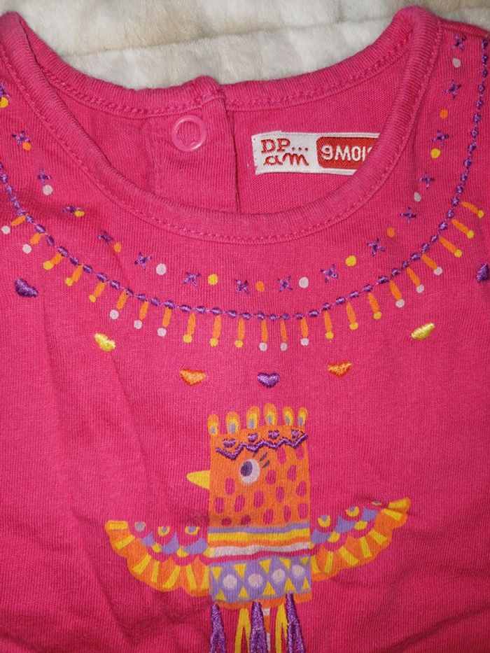 Superbe t shirt 9 mois été fille - photo numéro 2