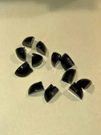 12 lego Slope, Curved 1 x 1 x 1 1/3 Corner Round, réf 1871 Black