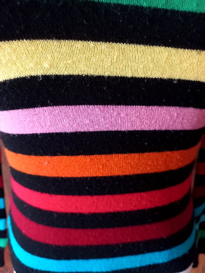 Pull rayé multicolore - photo numéro 3