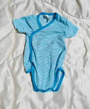 Body manches courtes bleu vagues Orchestra 1 mois 54 cm