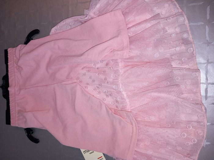 Robe et Leggings rose en Coton pour enfant - photo numéro 3