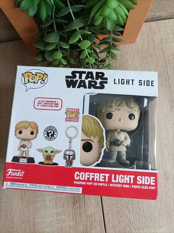 Coffret Light side Star Wars Luke Skywalker Funko pop 