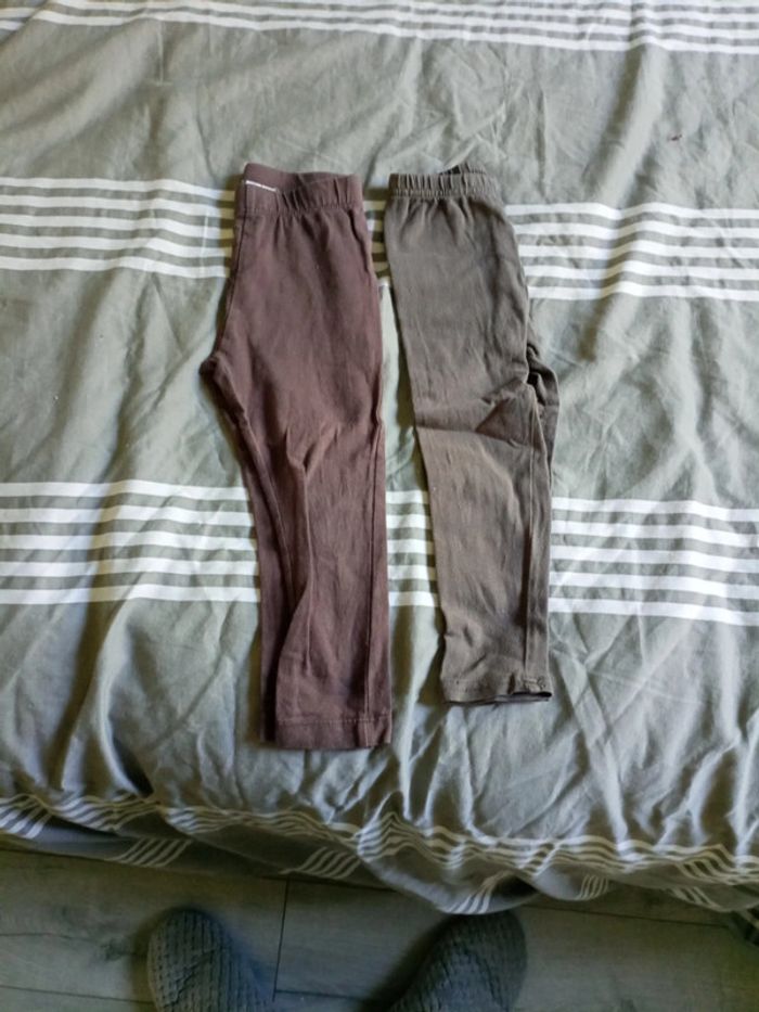 Lot de 2 leggings 2 ans