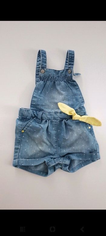 Salopette short fille 6 mois de chez obaibi
