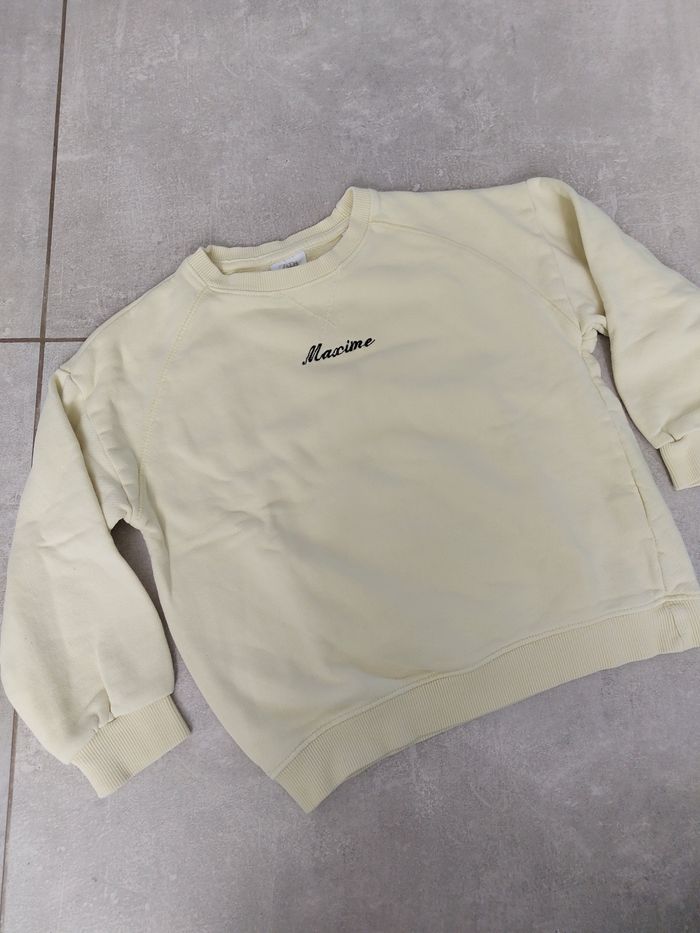 Sweat Zara brodé "Maxime"