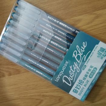 Pack  stylos gel Languo x9 Dusty blue