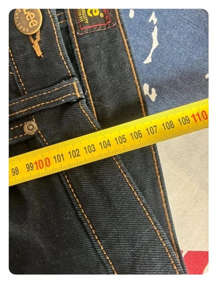 Jeans Lee style vintage bleu foncée taille 40  patte large - photo numéro 17