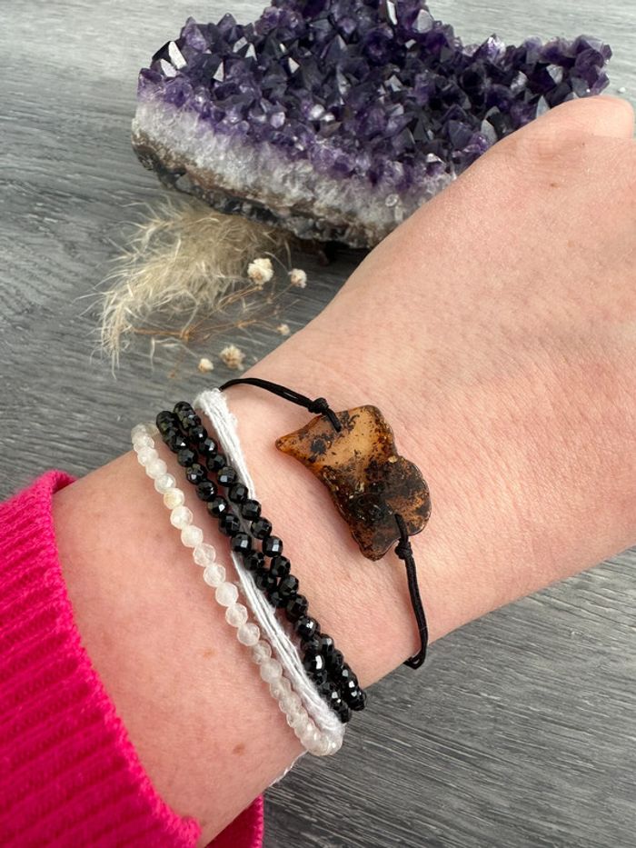 Bracelet en ambre véritable de Pologne – Pierre naturelle - photo numéro 9