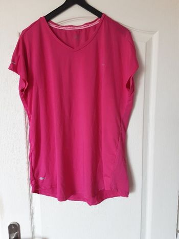T-shirt rose vif Atlitech