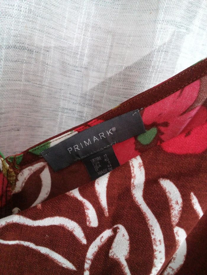 Combishort marron fleurs multicolore Primark - photo numéro 2