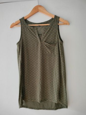 Débardeur long Kaki Kiabi