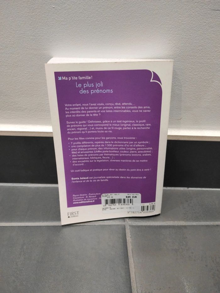 Livre "le plus joli des prénoms" - photo numéro 2