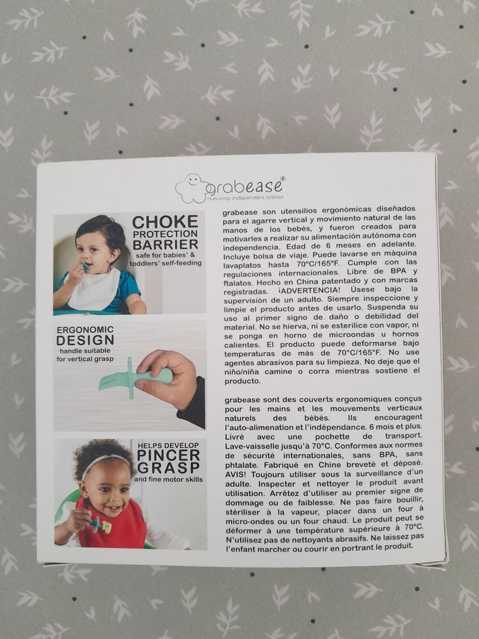 Couverts Grabease ergonomiques bébé - photo numéro 2