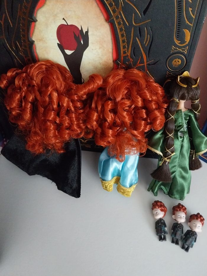 Poupées Brave Mini doll set Poupée Mérida Rebelle Elinor et frères de Rebelle Disney - photo numéro 5