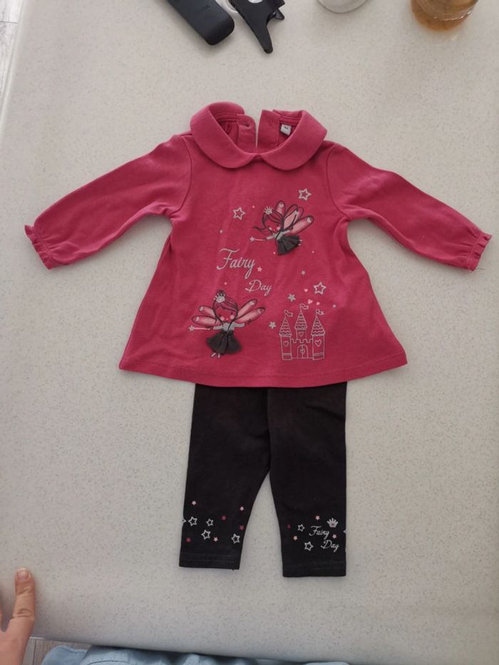 Ensemble rose et gris