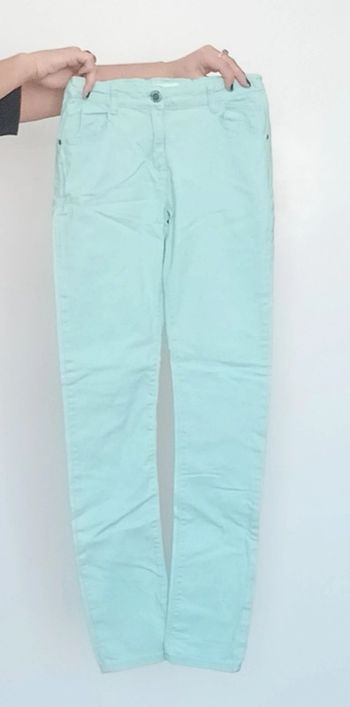 Pantalon skinny turquoise fille 14ans