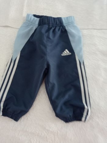Pantalon de survêtement bleu foncé bleu clair marque Adidas