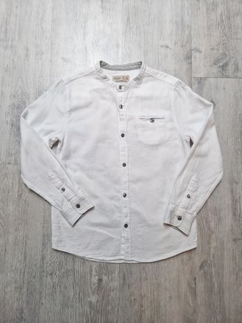 Chemise manches longues col mao Zara 9 ans