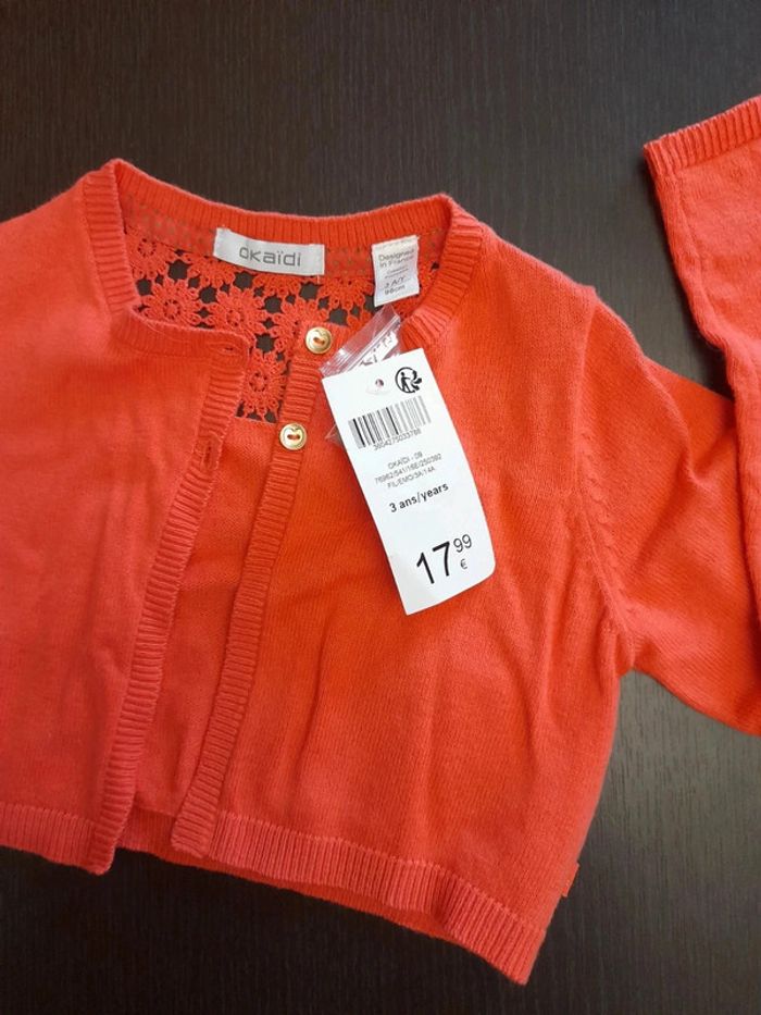 Gilet neuf 3 ans 98cm obaïbi - photo numéro 4
