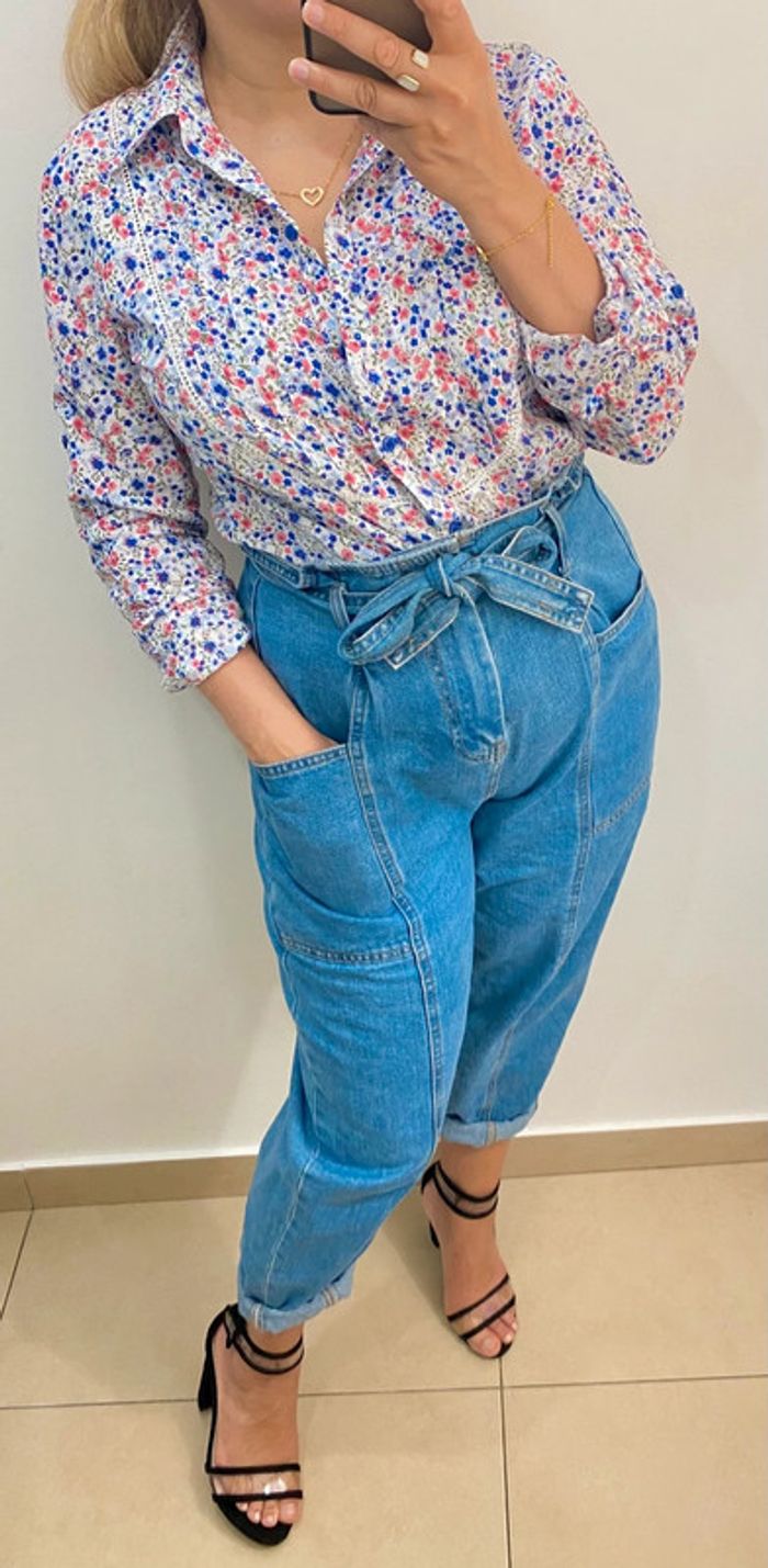 Chemise a fleurs romantique Taille L Haosa - photo numéro 4