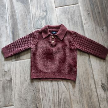 Pull bordeaux Kiabi 6 mois neuf