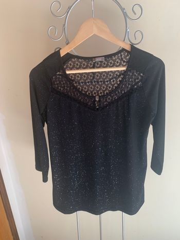 Haut noir manche 3/4