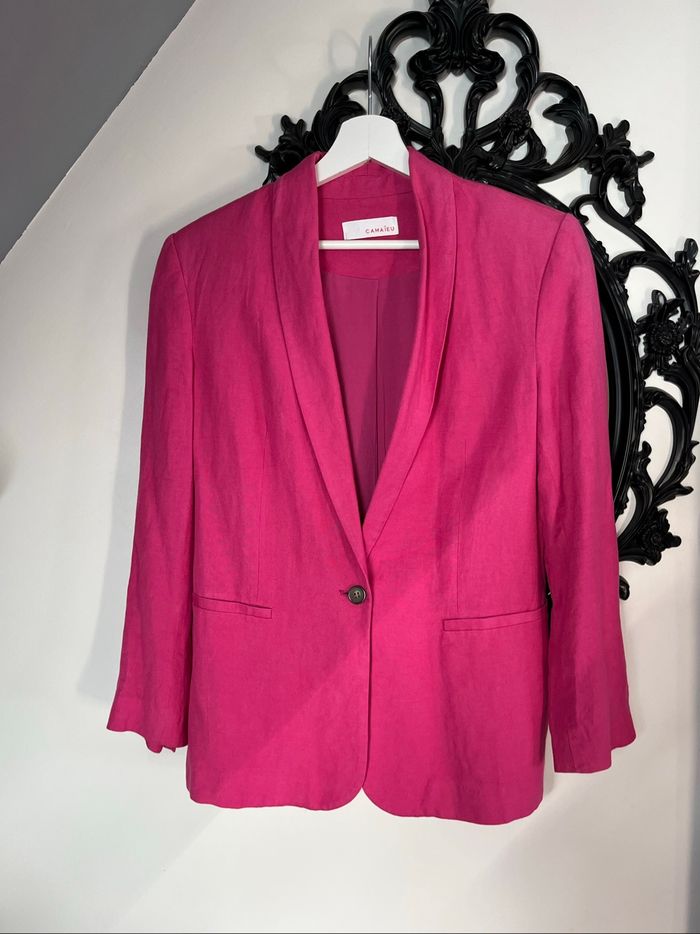 Blazer rose Camaïeu – Taille 36, parfait état - photo numéro 3