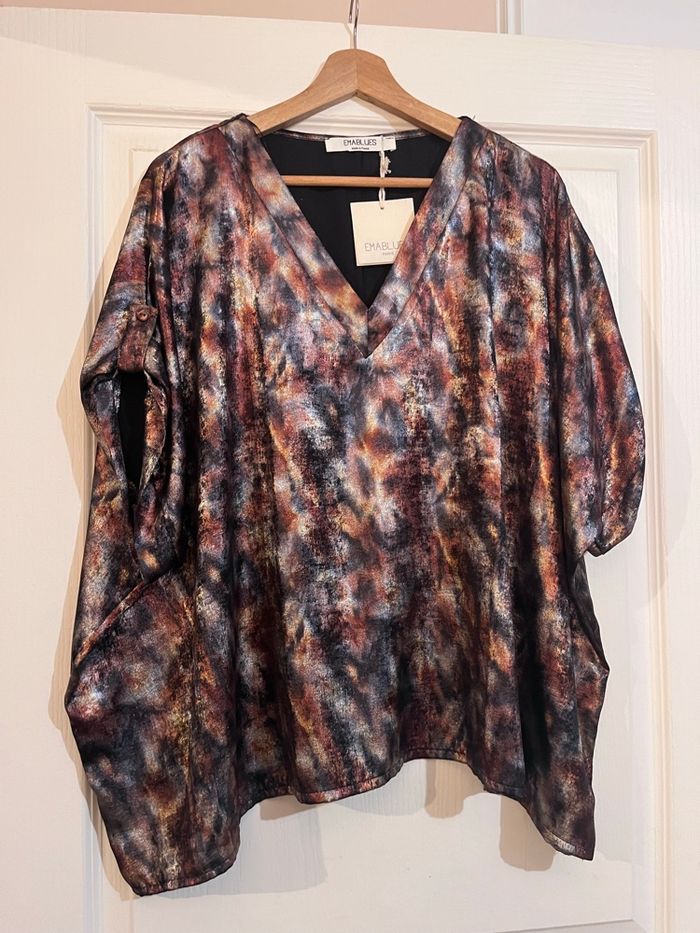 Tunique Emablues Lyo – Imprimé irisé, fabrication française, neuve - photo numéro 6