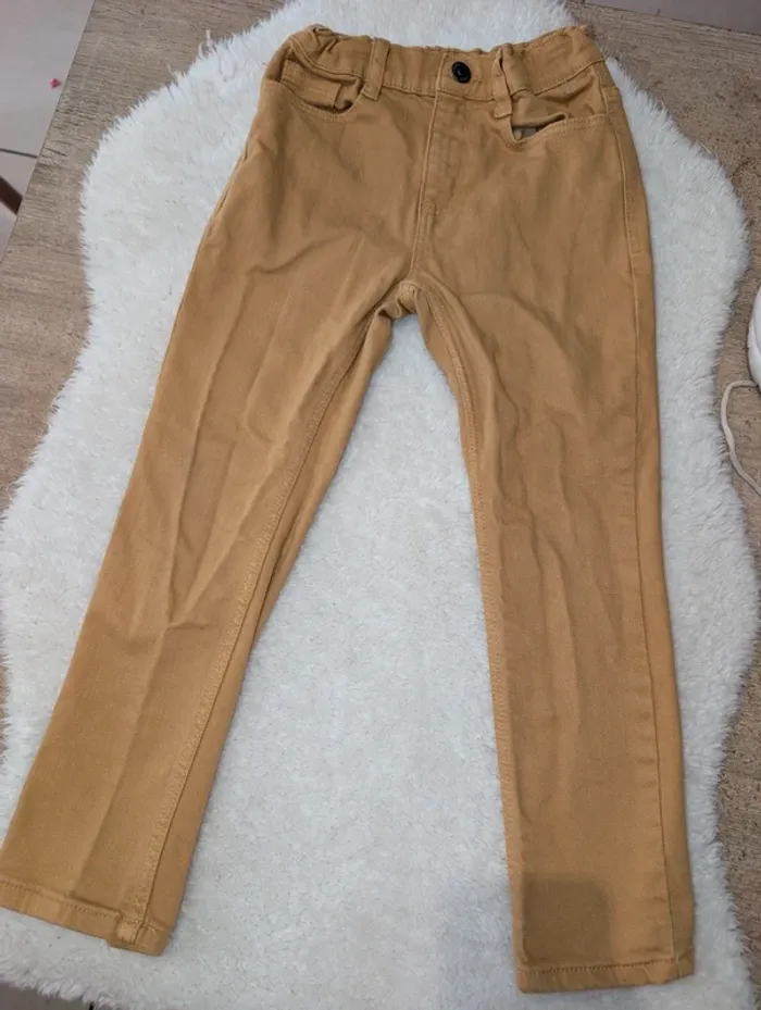 Jeans moutarde 6 ans garçon slim
