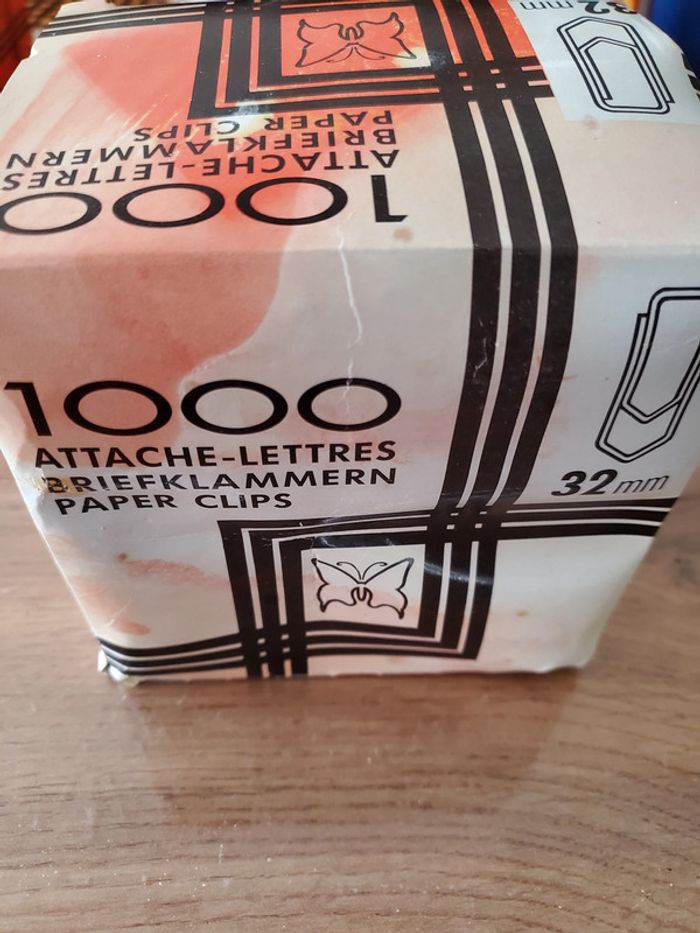lot de 1000 trombones 32 mm - photo numéro 2