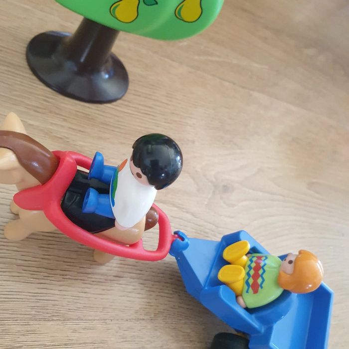 ⭐ Playmobil 123 Enfants charrette animaux #emyfleury_jouets - photo numéro 2