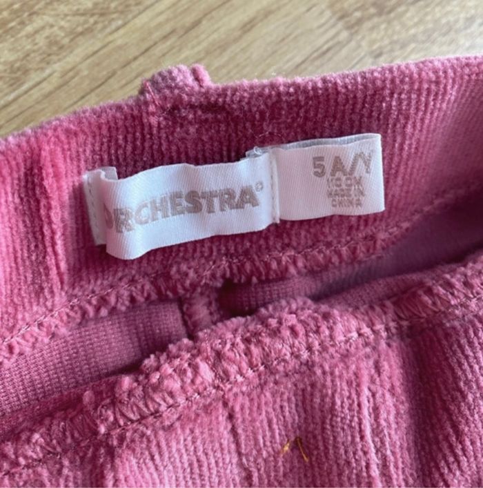 Pantalon legging velours - 5 ans - Orchestra - photo numéro 4