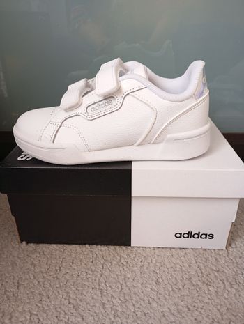 Adidas fille blanche/brillante