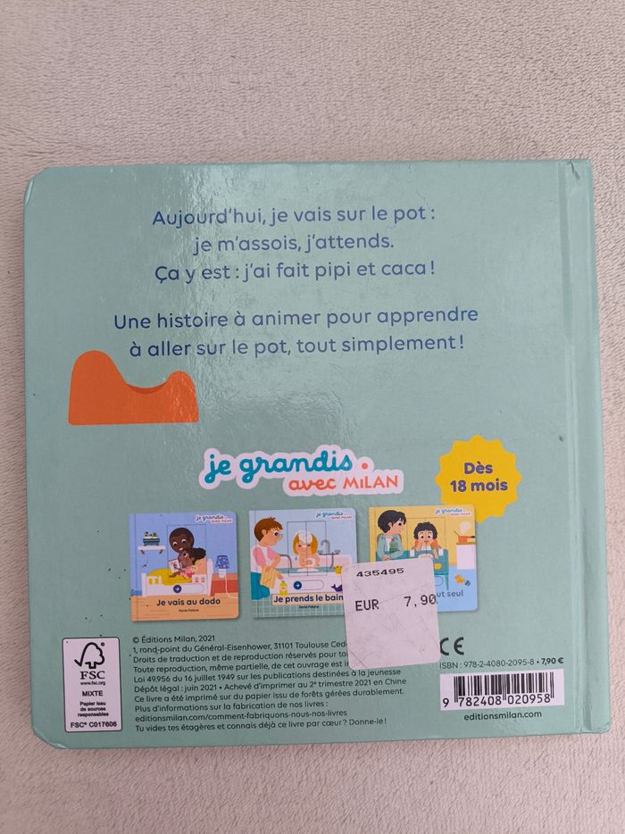 Livre Je vais sur le pot Milan - photo numéro 3