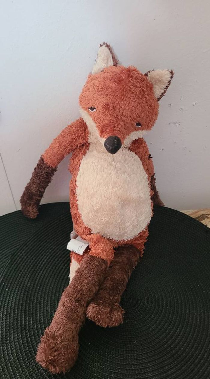 Peluche doudou RENARD roux marron IKEA - Kappar Rav - 48 cm